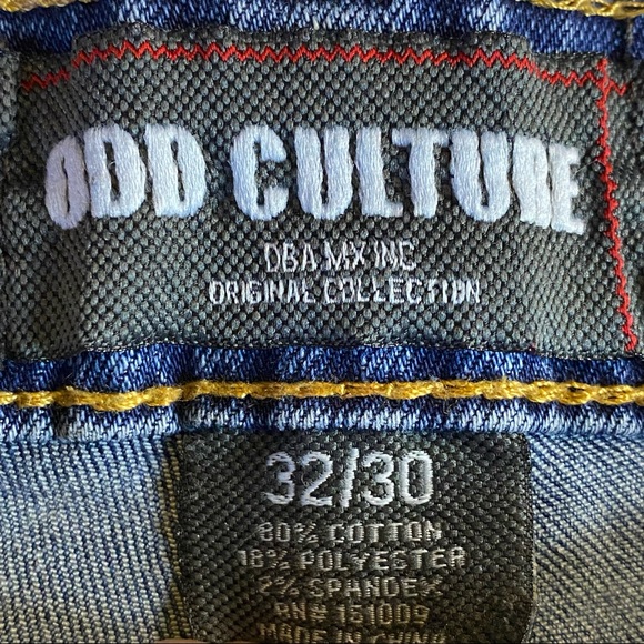 Distressed Jeans Men Size 32x30 ODD Culture - Picture 3 of 7